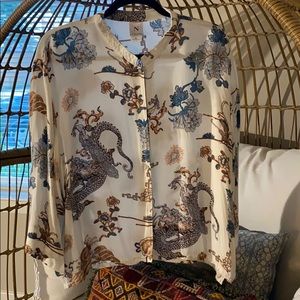 Natori Dragon Lounge Top XL